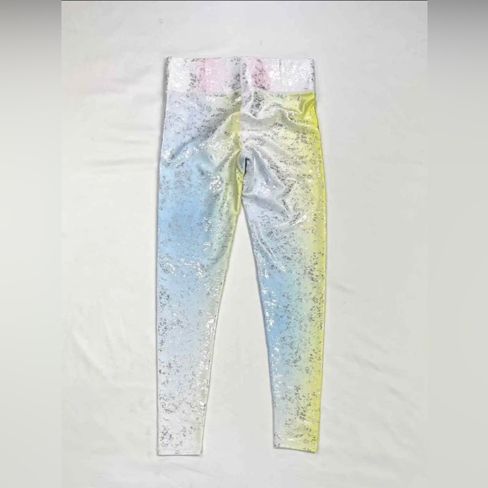 Terez L Large leggings silver fleck white